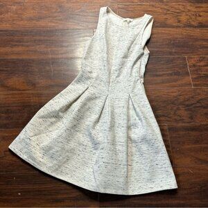 Wilfred Gray Sleeveless Wool Blend Skater Circle Mini Dress